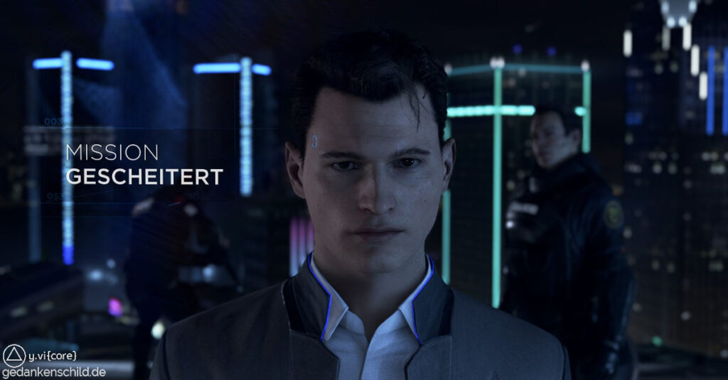 Connor RK900 Mission gescheitert die geisel