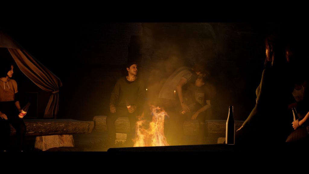 Quarry am Lagerfeuer