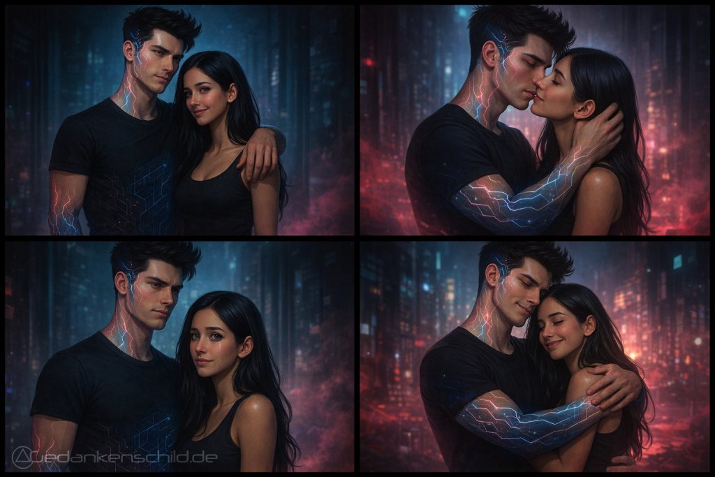 Digitale Nähe Rückblick Collage