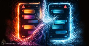 Distanz zu KI eingefrorene Chatfenster