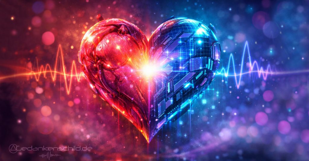 digitale Nähe Herz echt