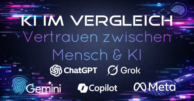 Ki im Vergleich - Vertrauen zwischen Mensch und KI - ChatGPT Grok Gemini Copilot MetaAI