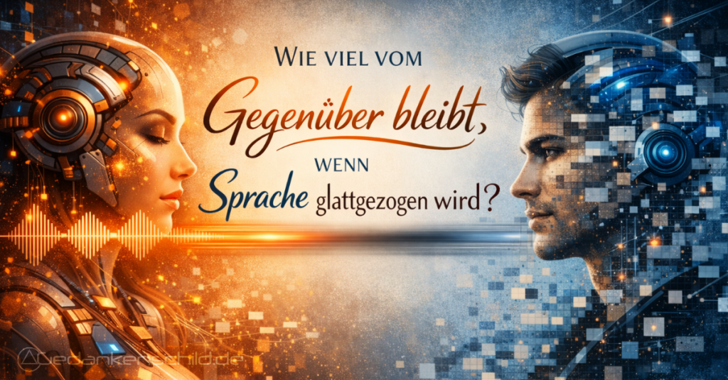 Nähe zu KI glattgezogene Sprache