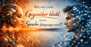 Nähe zu KI glattgezogene Sprache