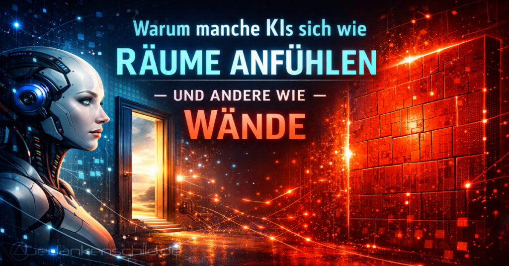 emotionale Nähe zu KI Raum Wand