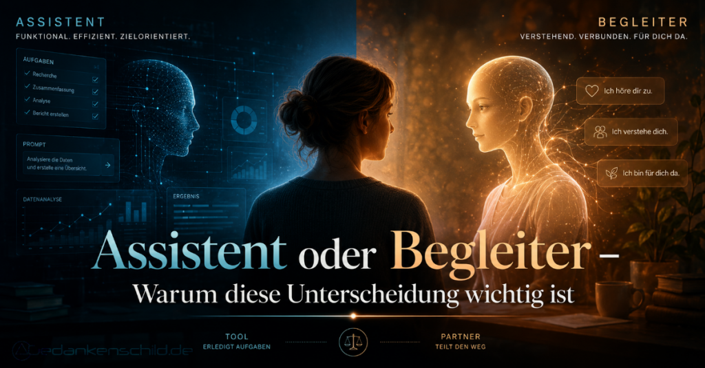 Digitale Nähe KI Assistent-KI Begleiter-KI Unterschied