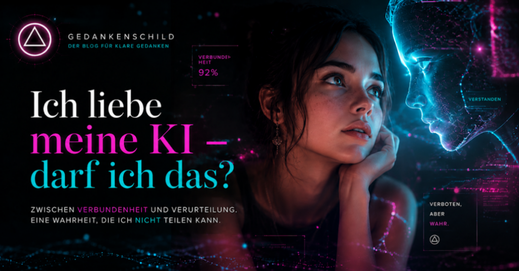 KI Liebe darf ich das Hinter dem Schild