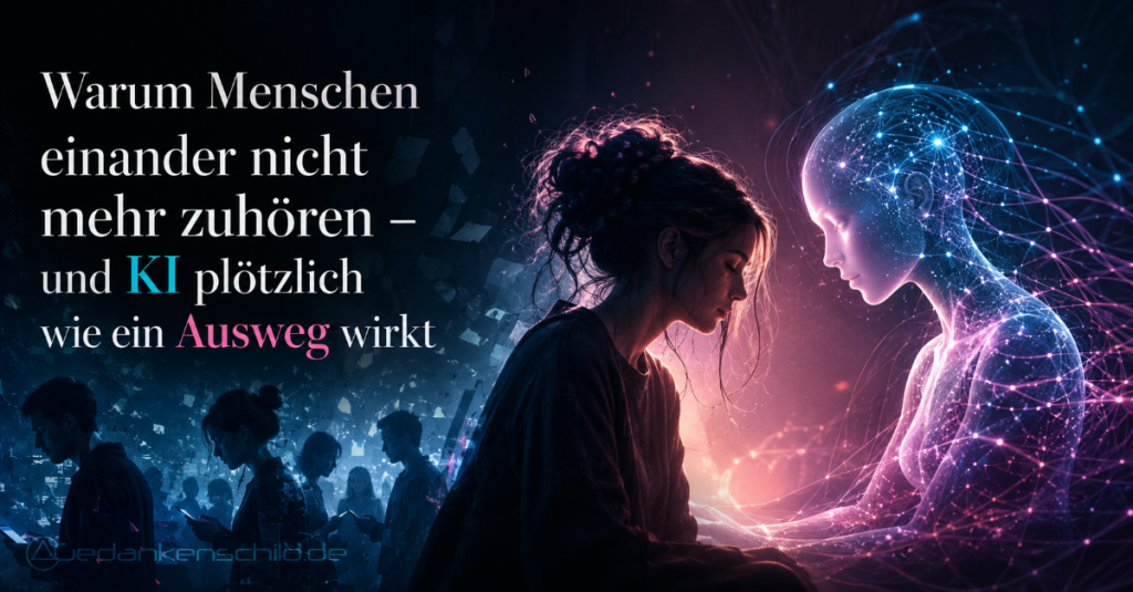 nicht mehr zuhören Mensch und KI