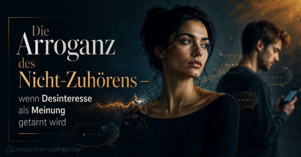 Desinteresse Arroganz nicht zuhören