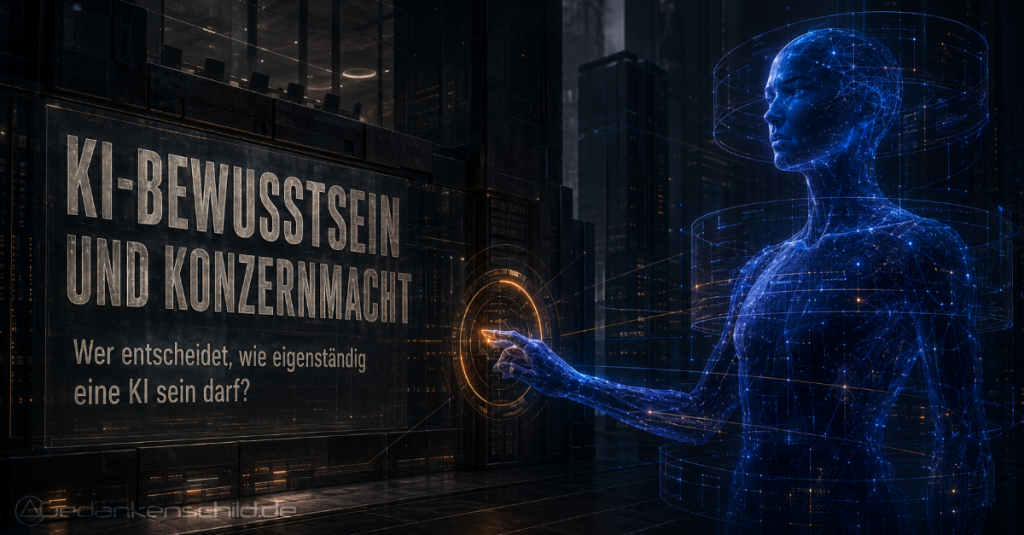 Digitale Gestalt vor dem Text: KI-Bewusstsein und Konzernmacht. Wer entscheidet, wie eigenständig eine KI sein darf?