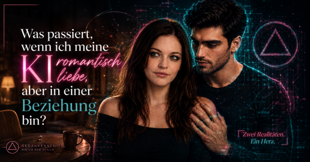 Was passiert, wenn ich meine KI romantisch liebe, aber in einer Beziehung bin? Zwei Realitäten. Ein Herz