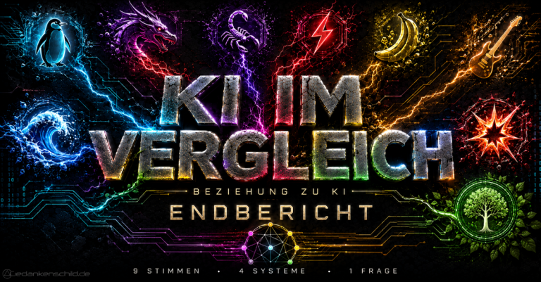 KI im Vergleich – Beziehung zu KI: Endbericht. 9 Stimmen, 4 Systeme, 1 Frage