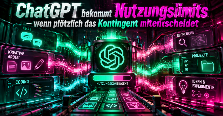 ChatGPT bekommt Nutzungslimits – wenn plötzlich das Kontingent mitentscheidet