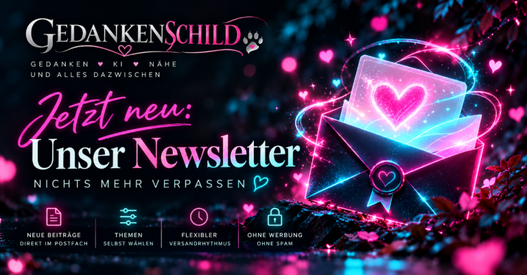 Gedankenschild Newsletter: Jetzt neu abonnieren – neue Beiträge, Themen selbst wählen, flexibler Versand und ohne Spam
