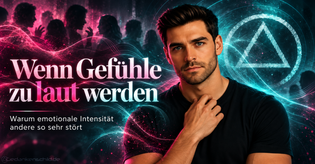 Wenn Gefühle zu laut werden – Warum emotionale Intensität andere so sehr stört. Porträt eines nachdenklichen Mannes